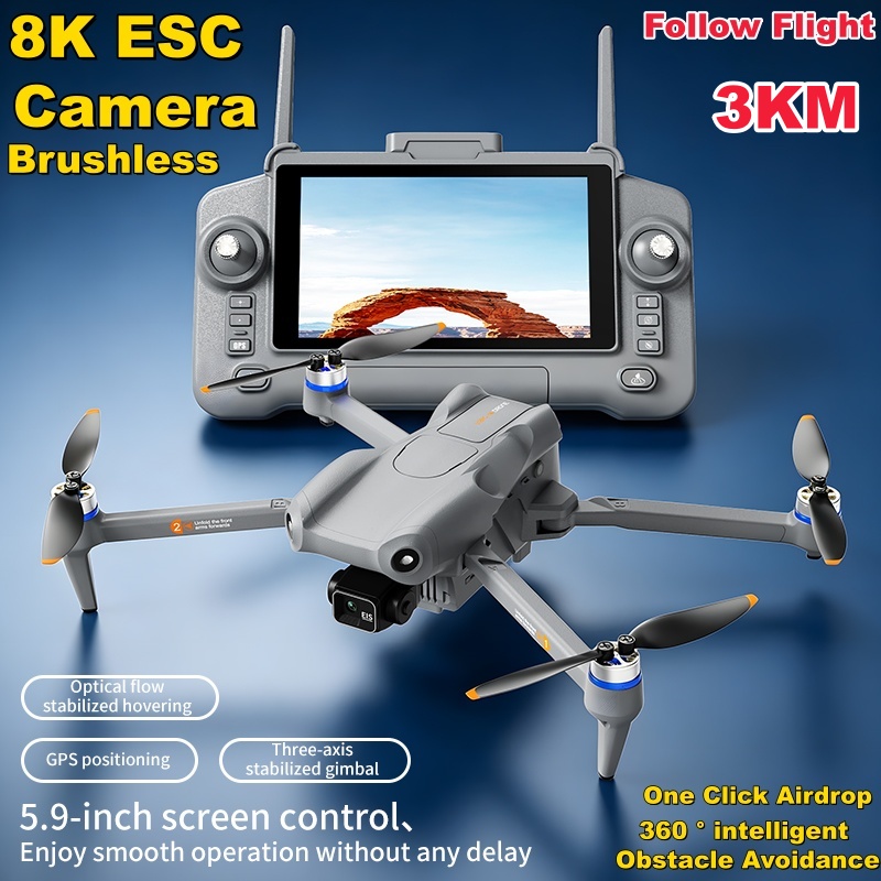 Drone dengan Layar Sentuh 5,9  - Drone Camera 4K ulasan dan harga